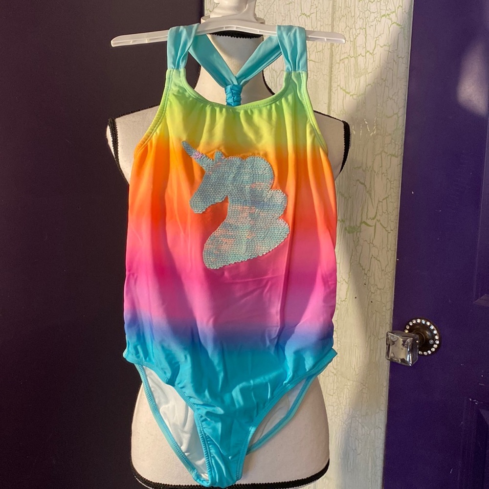 NWT unicorn swimsuit